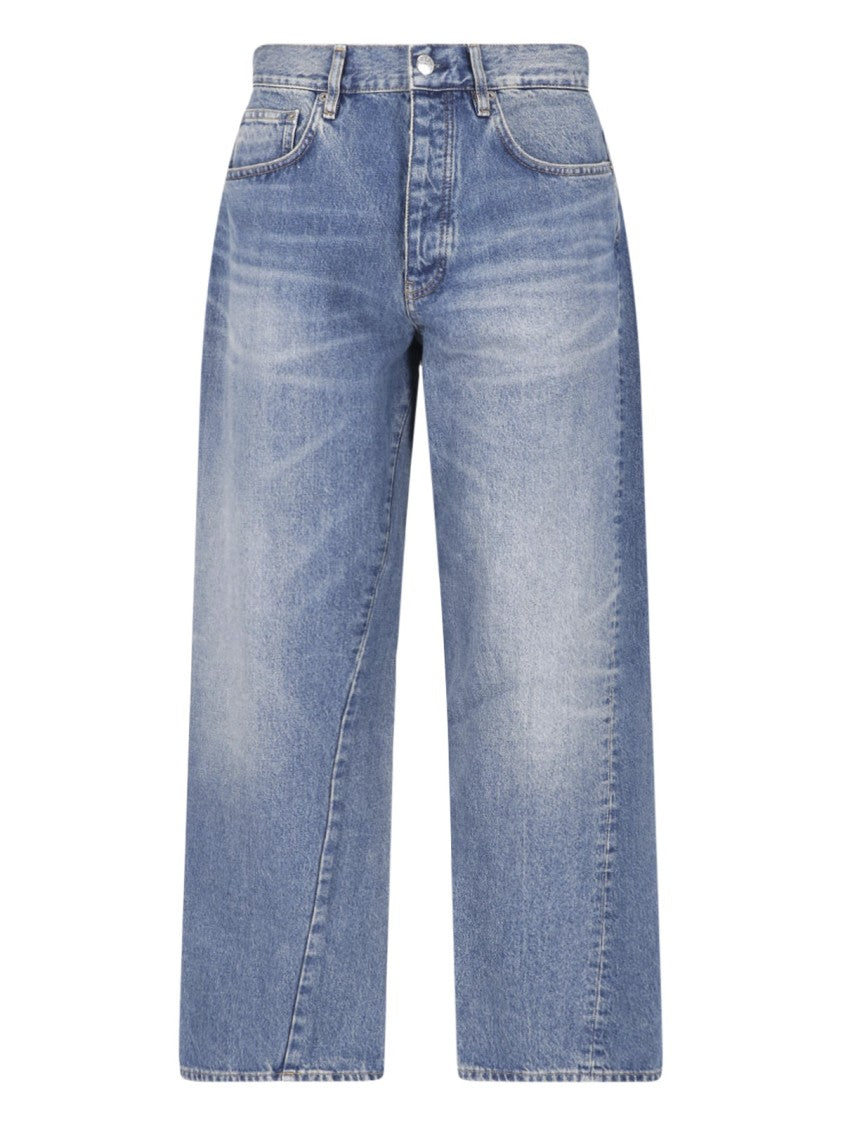Sunflower Blue Wide Twist Denim Jeans
