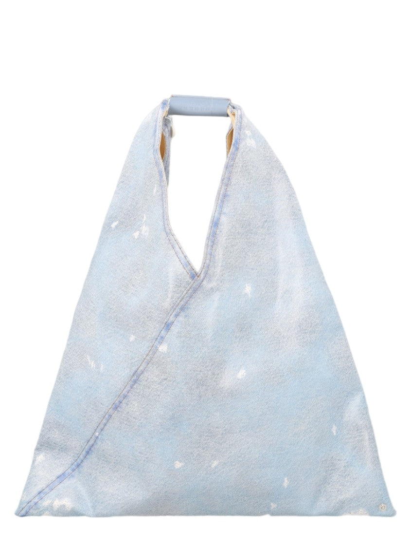 Mm6 By Maison Margiela Light Blue Denim Look Handbag
