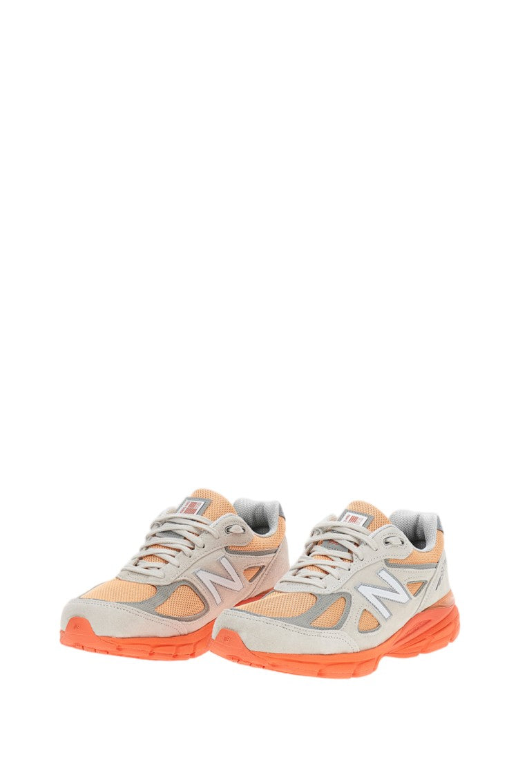 New Balance Beige/Grey 990V4 Suede Sneakers