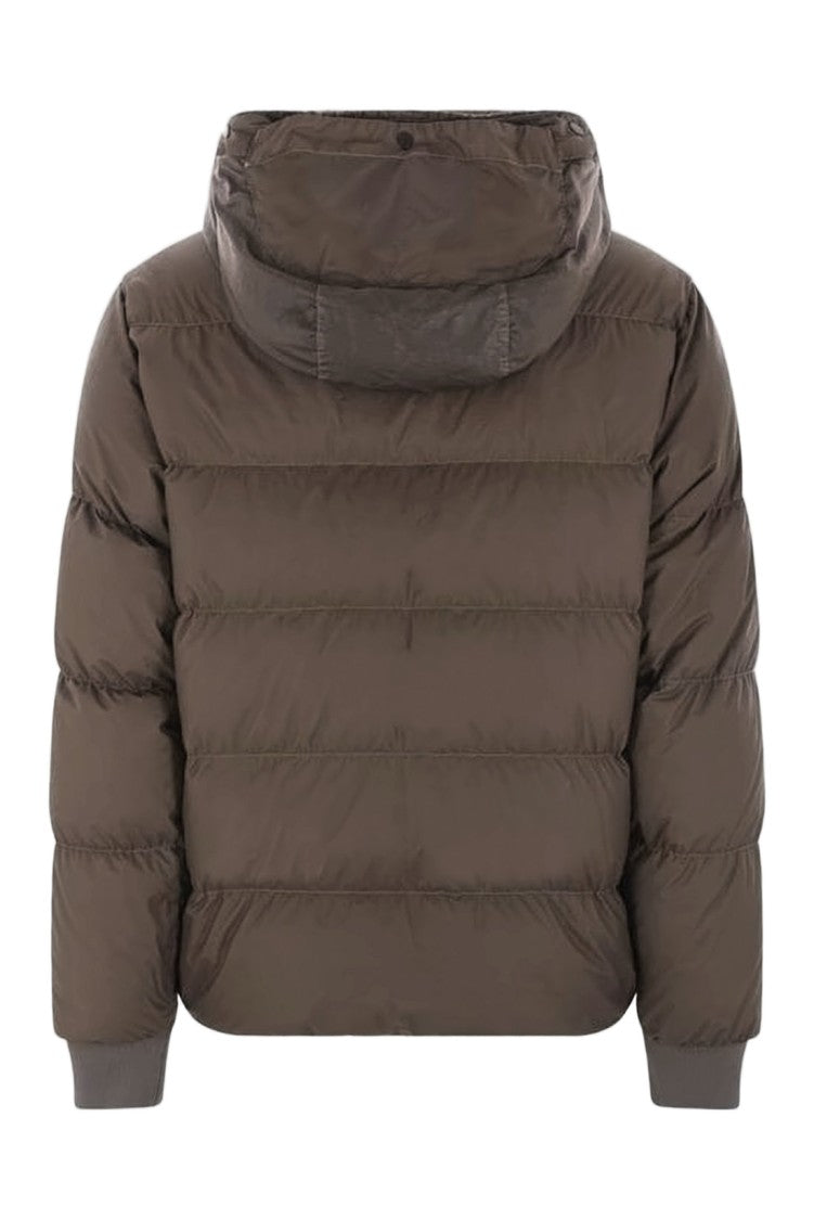 C.P. Company Boxy Cropped Padded Jacket With Horizontal Quilting