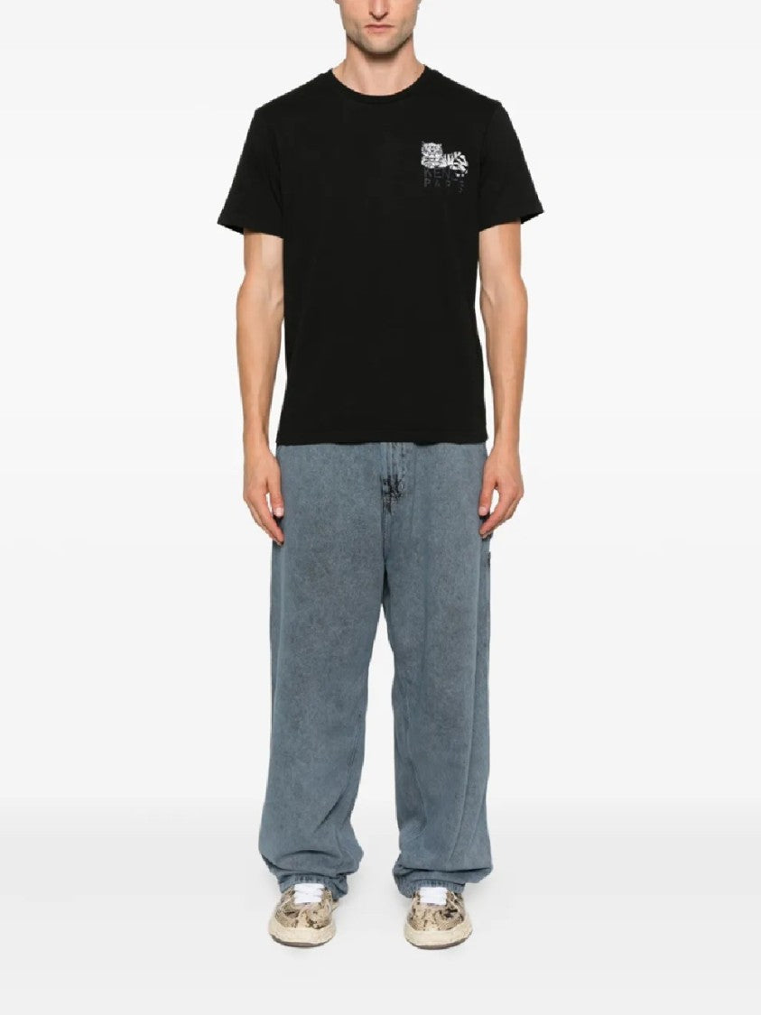 Kenzo Short-Sleeve Black Cotton T-Shirt