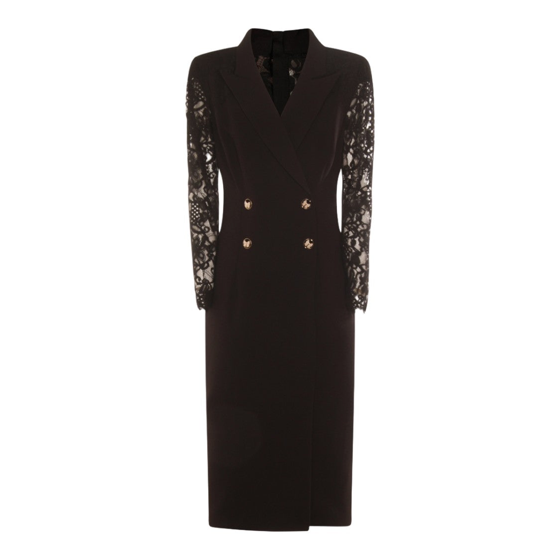 Nissa Midi Dress With Double-Breasted Front