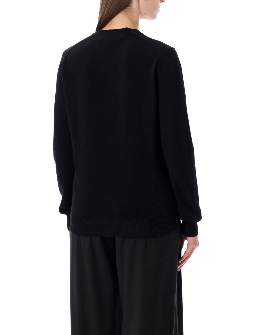 Comme Des Garçons Cuore Rosso Round Collar Cardigan