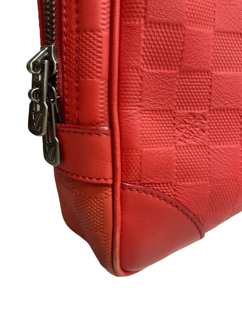 Louis Vuitton Voyage Mm Damier Rosso Tote Bag