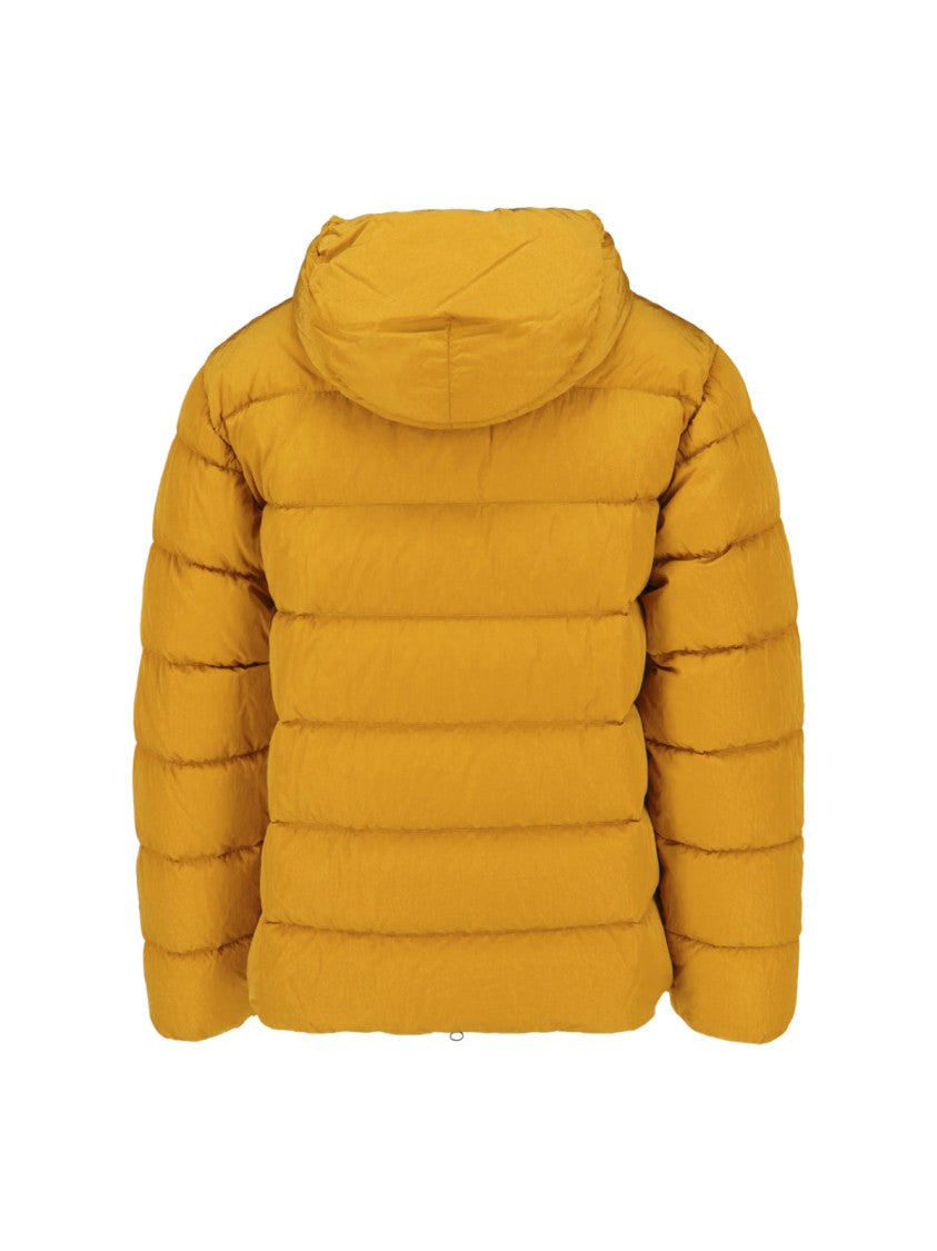 C.P. Company Quilted Hooded Down Jacket With Integrated Goggle Lenses