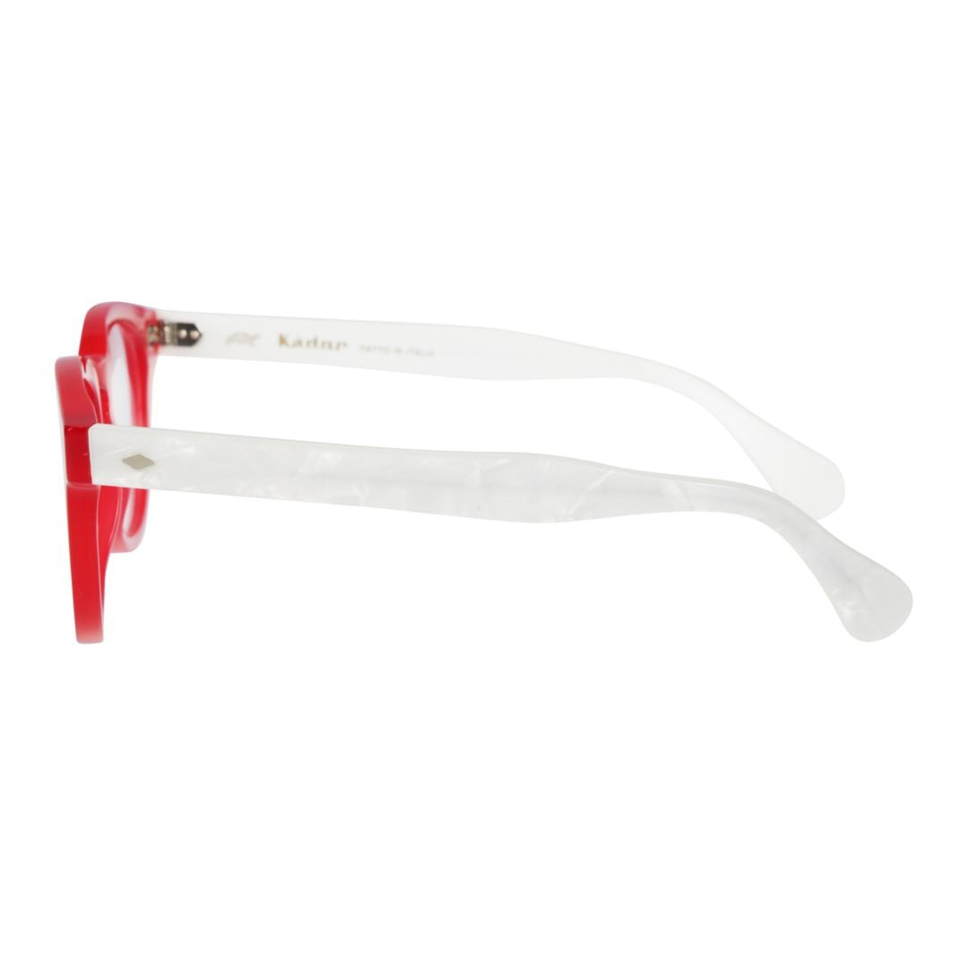 Kador Woody Cal 49 Bold Rounded Red Frame Eyeglasses