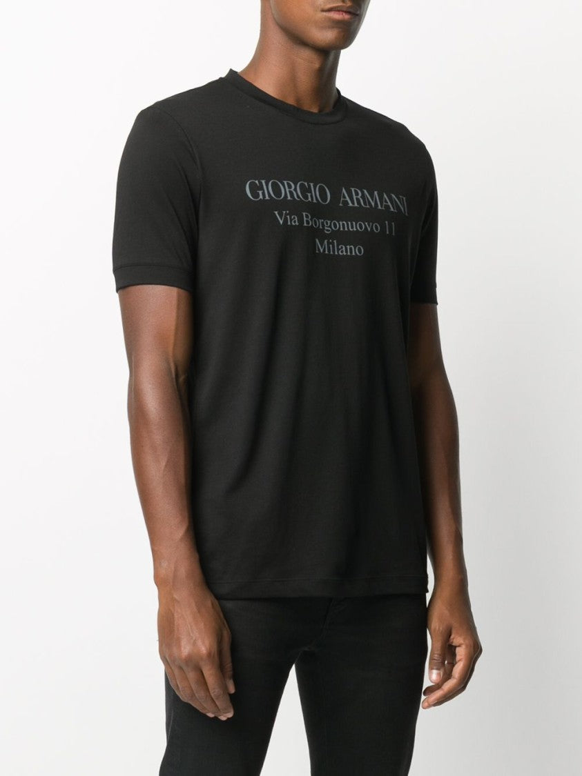 Giorgio Armani Crew Neck Black T-Shirt