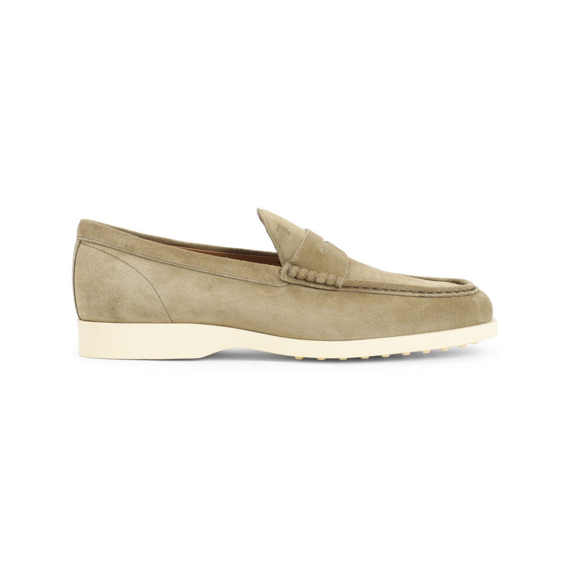 Tod's Penny Loafers In Luxe Suede With Contrasting Rubber Sole