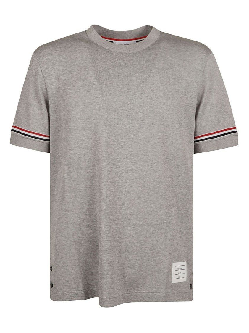 Thom Browne Grey Relaxed-Fit Crew Neck T-Shirt