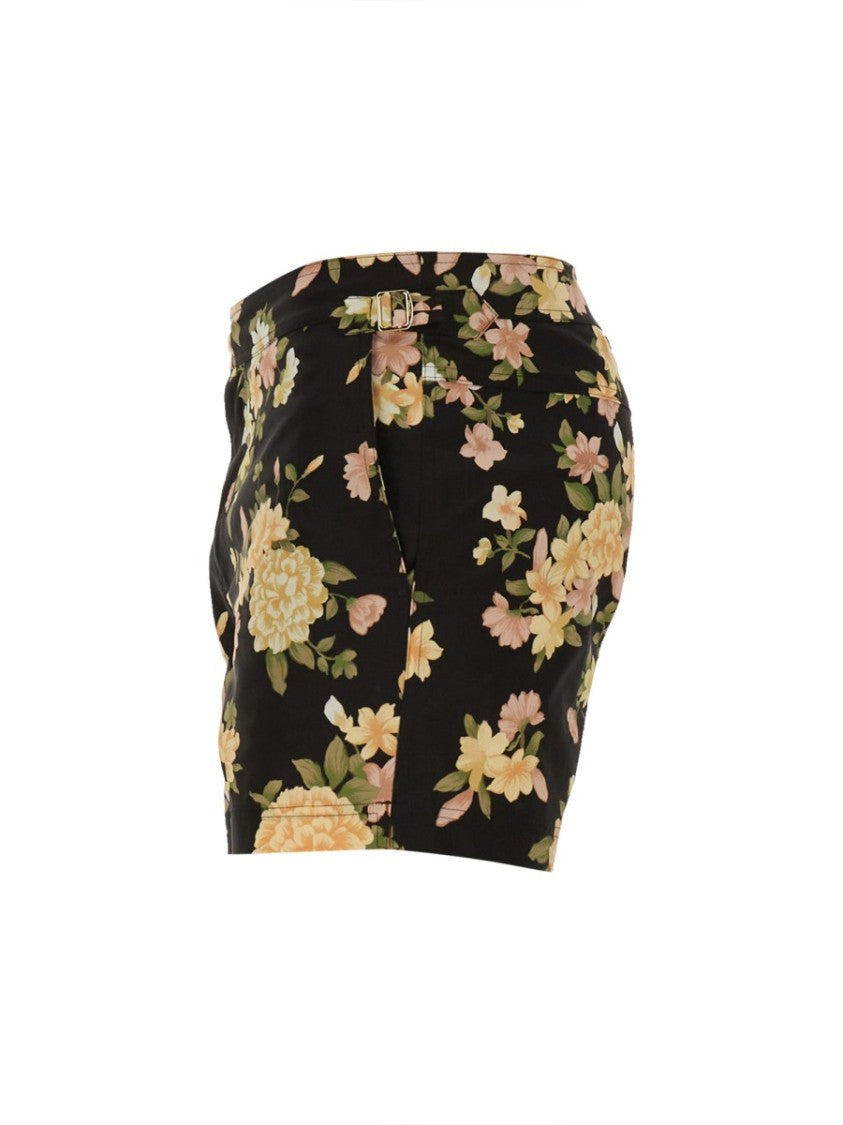 Tom Ford Floral-Patterned Swimsuit With Tailored Fit