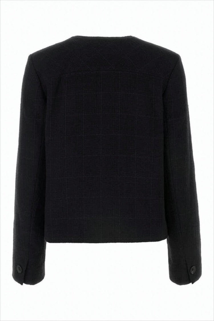A.P.C. Cropped Textured Jacket With Boxy Silhouette