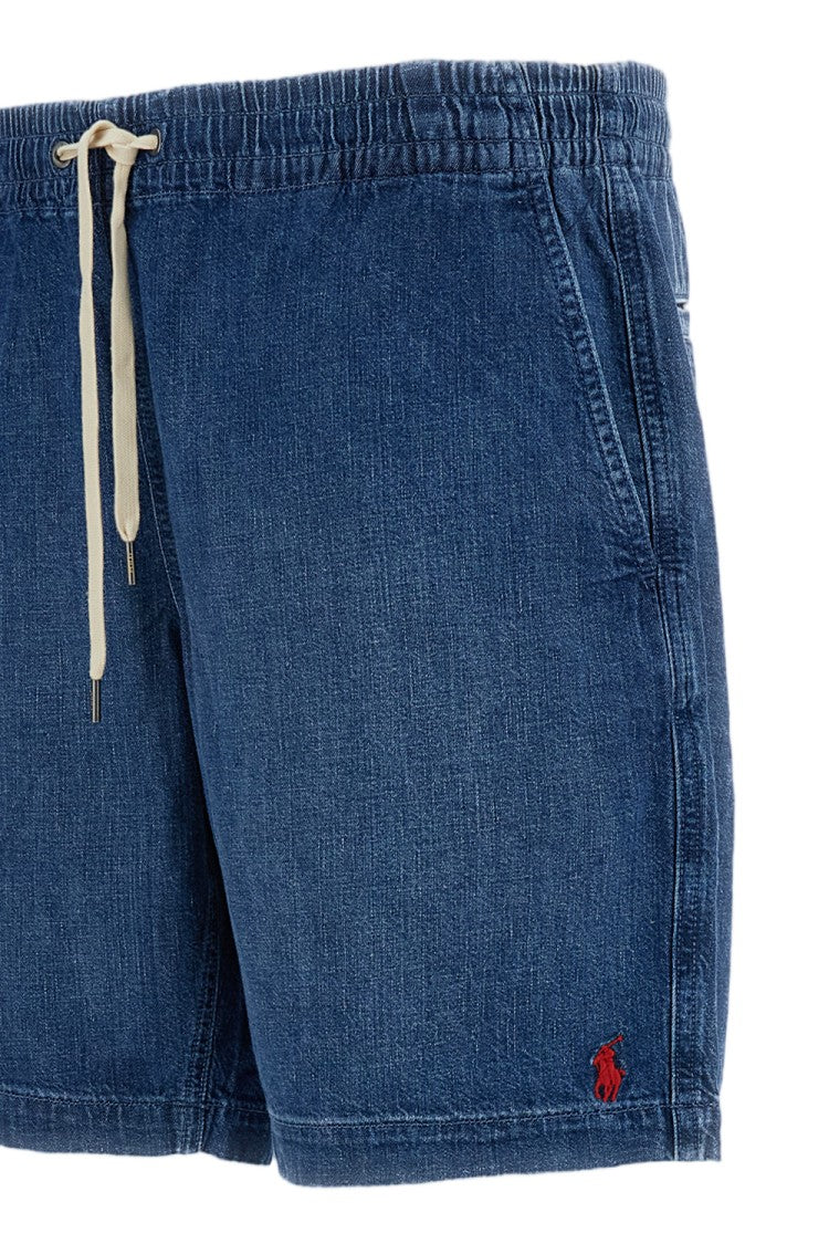 Polo Ralph Lauren Blue Soft Cotton Denim Shorts
