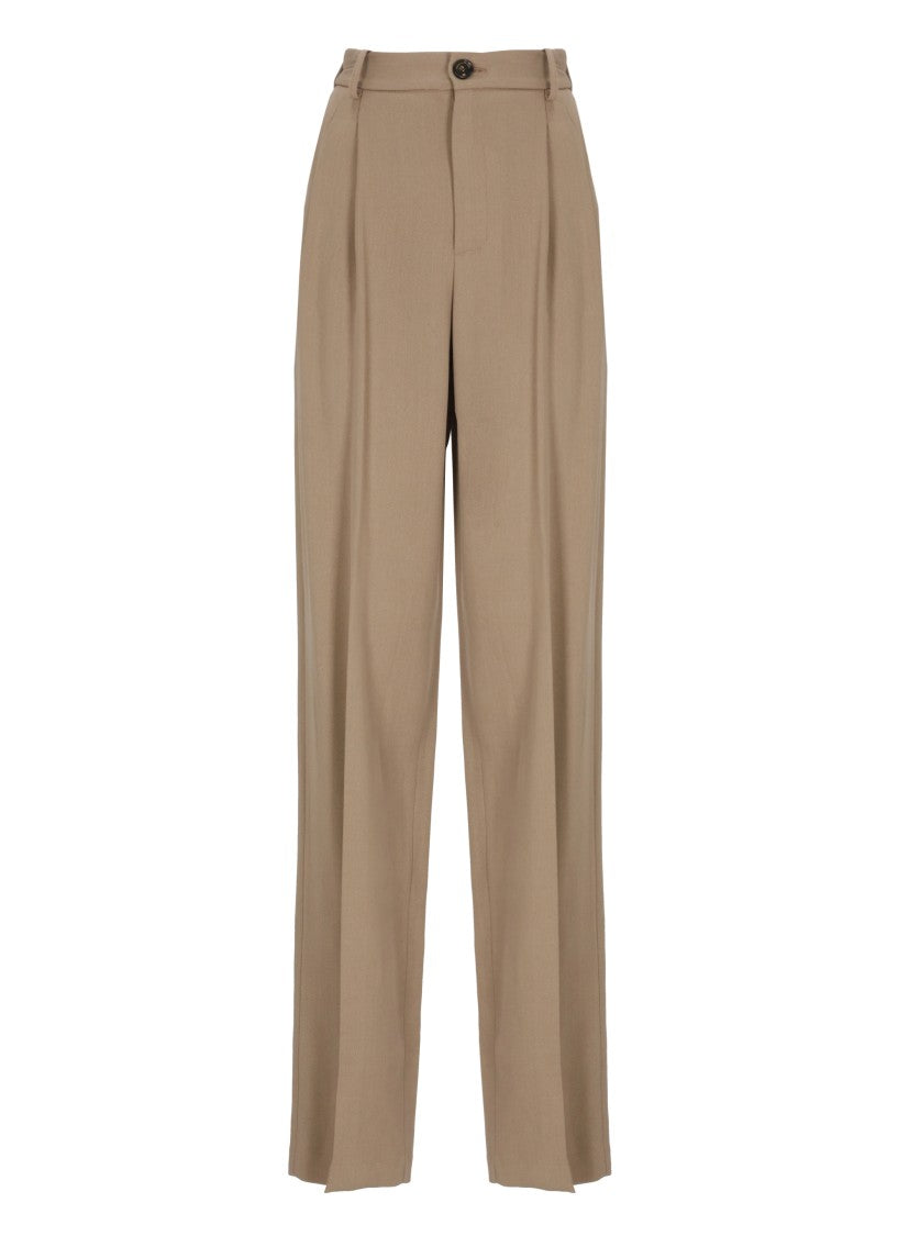 Elisabetta Franchi Brown Viscose Pants