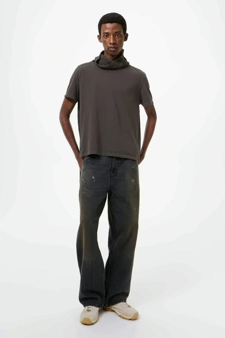 Our Legacy Boxy Grey T-Shirt With Crew Neckline