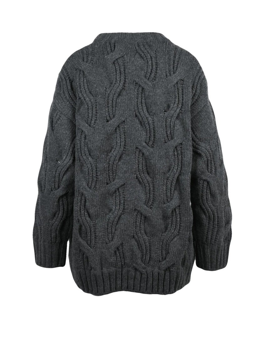 Bottega Veneta Intrecciato Knit Wool Crewneck Sweater
