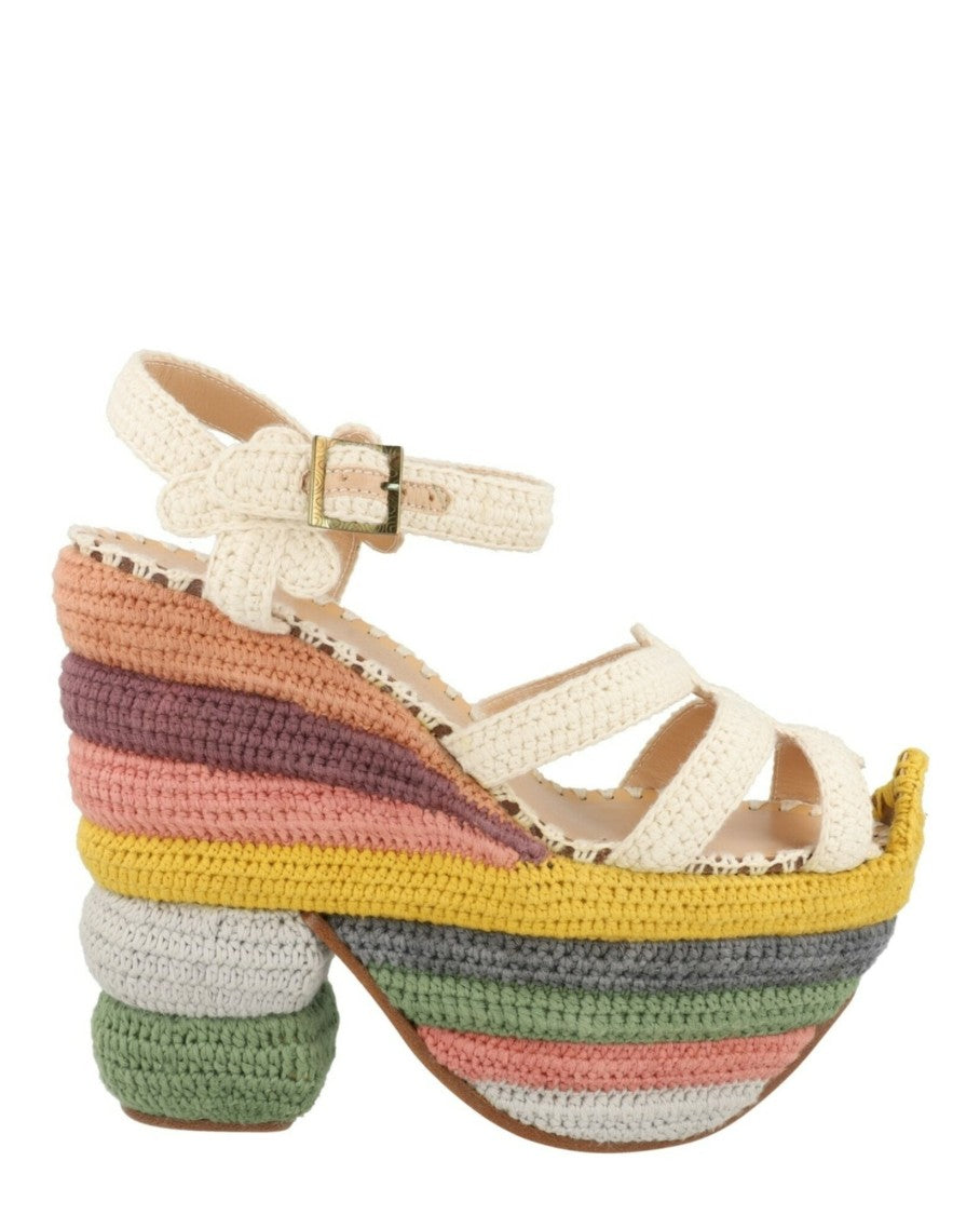 Ferragamo Rainbow Future Platform Sandals