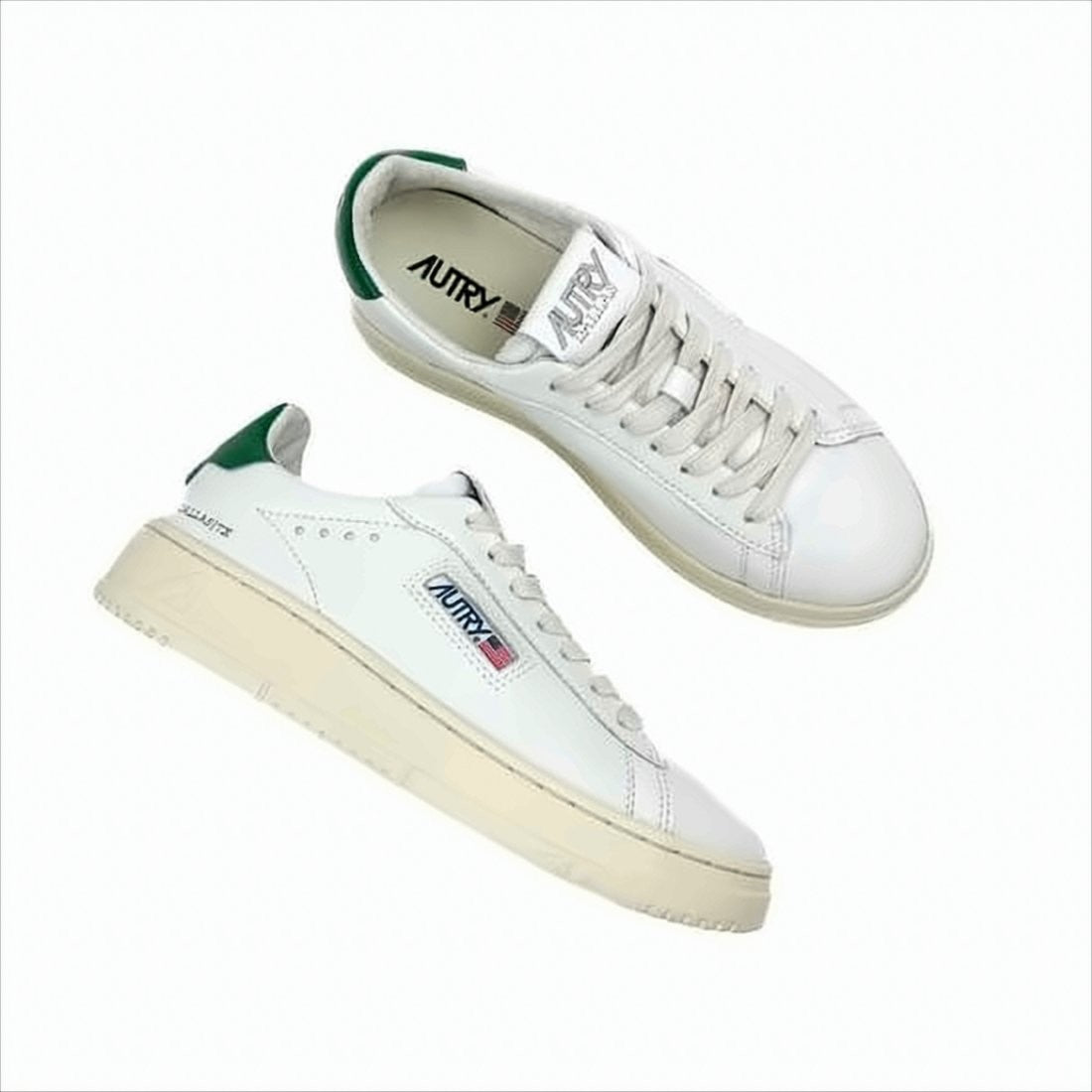 Autry Low-Top Sneakers With Smooth White Leather And Contrast Details