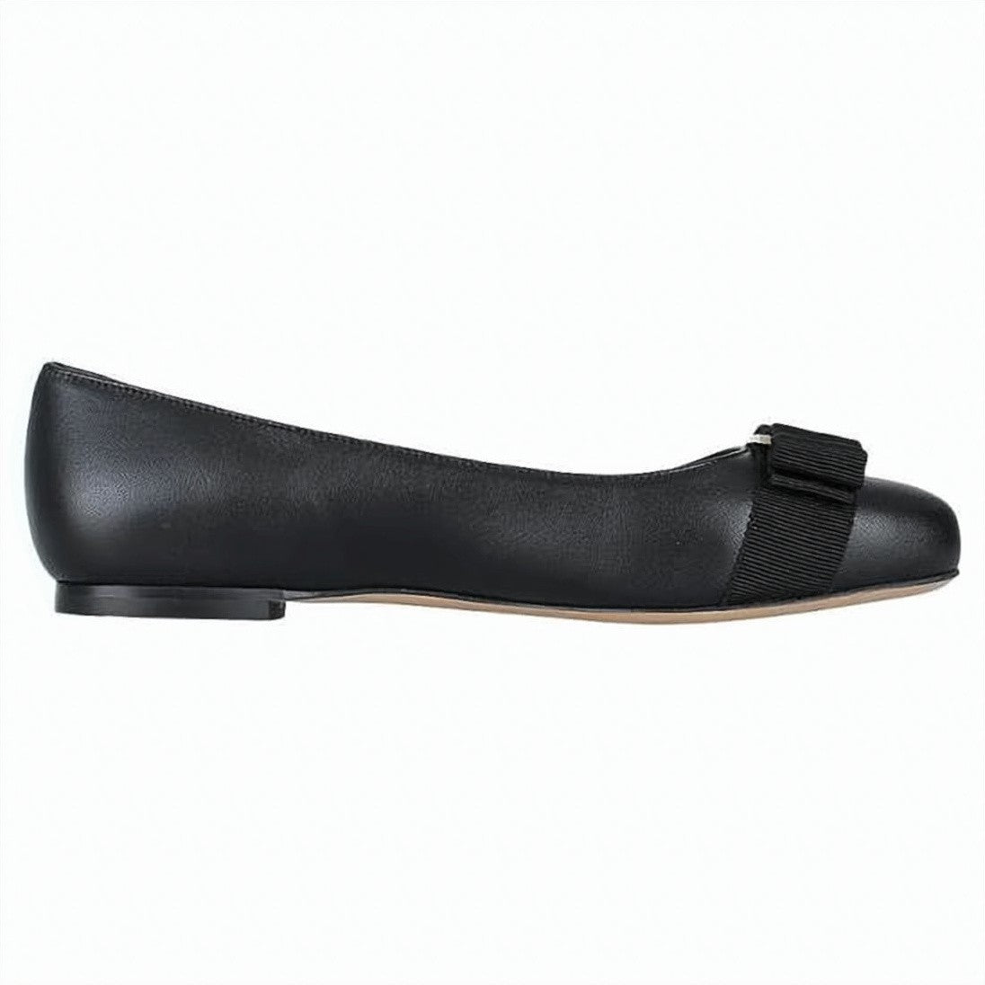 Salvatore Ferragamo Textured Cowhide Leather Flat Shoes