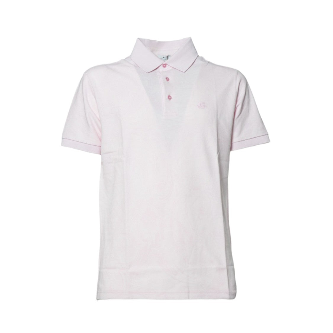 Etro Pink Cotton Jacquard Polo