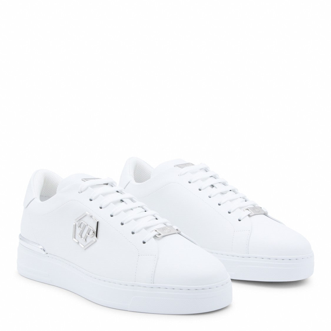 Philipp Plein White Sneakers With Thick Sole