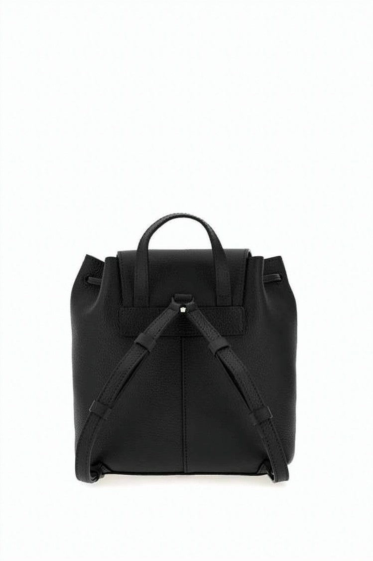 Salvatore Ferragamo Textured Calf Leather Backpack With Flap Closure