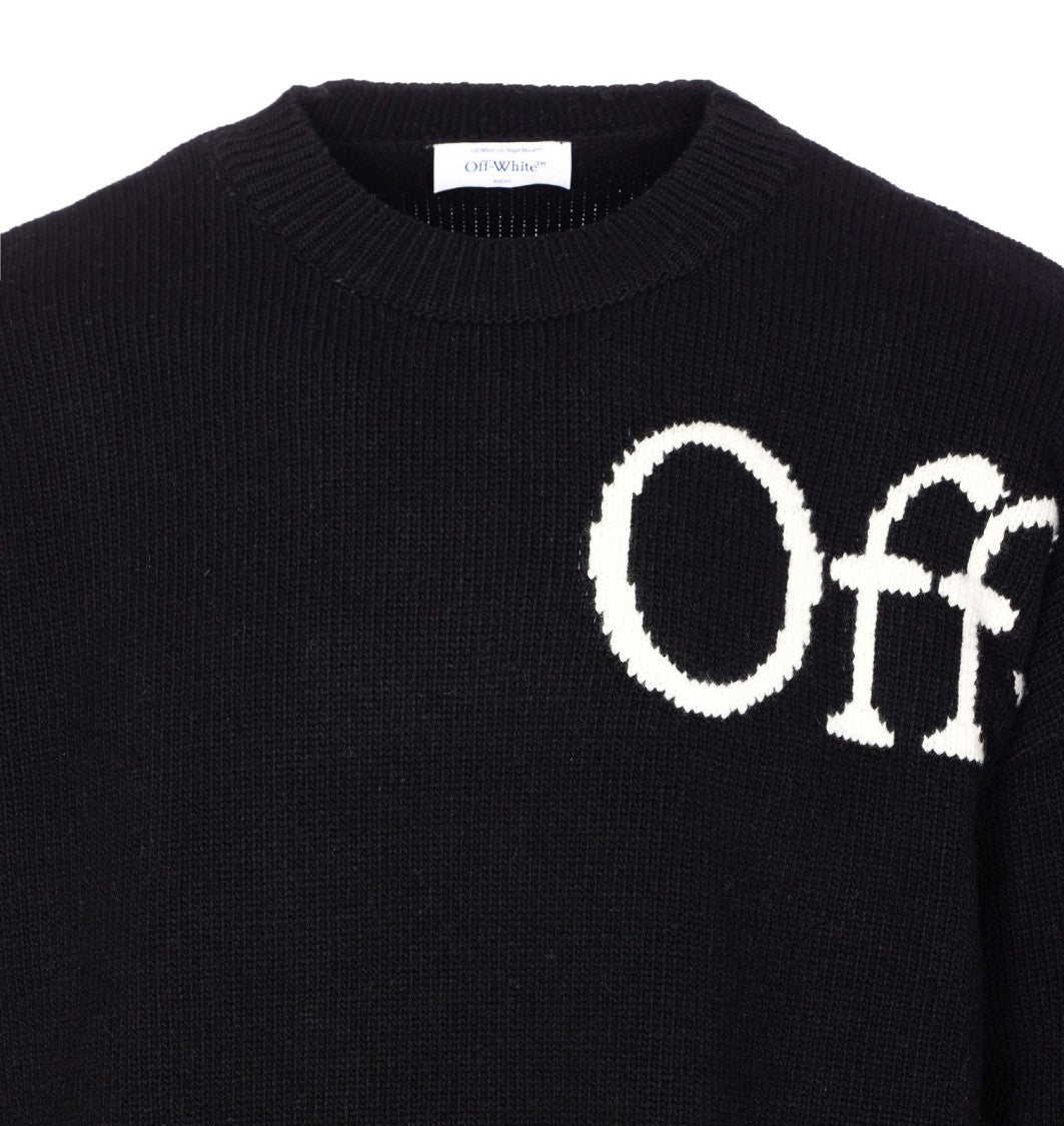 Off-White Bookish Shared Knit Crewneck Sweater