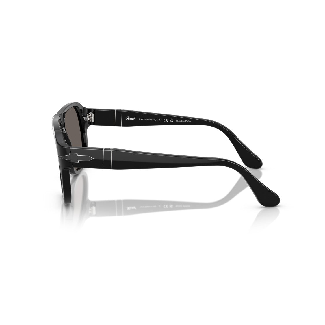 Persol 0Po3310s Bold Rectangular Acetate Sunglasses With Refined Silver Detailing