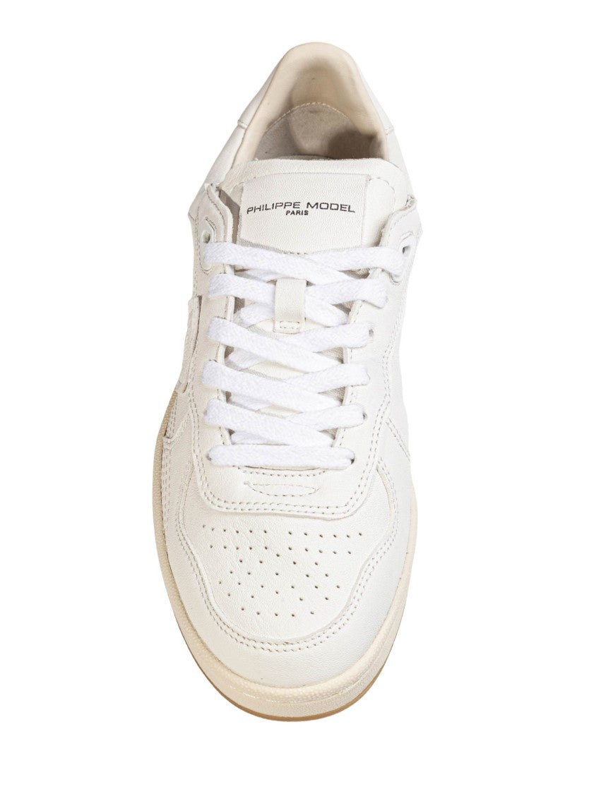 Philippe Model Pgal White Leather Sneakers