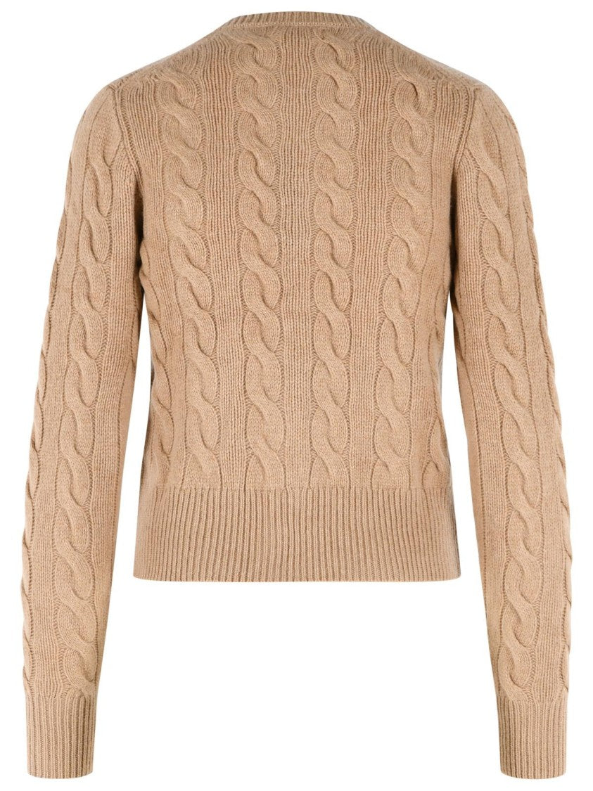 Polo Ralph Lauren Beige Wool And Cashmere Sweater