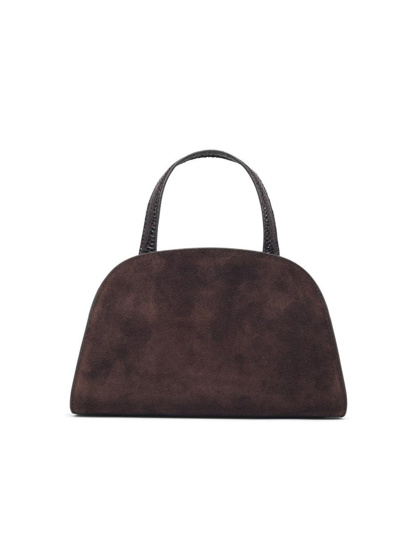 Tory Burch Romy Small Suede Top Case Bag - Brown