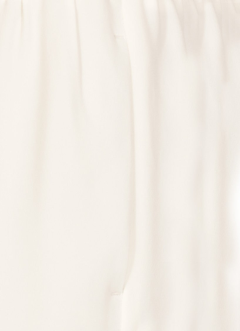 Brunello Cucinelli White Silk Blend Pants