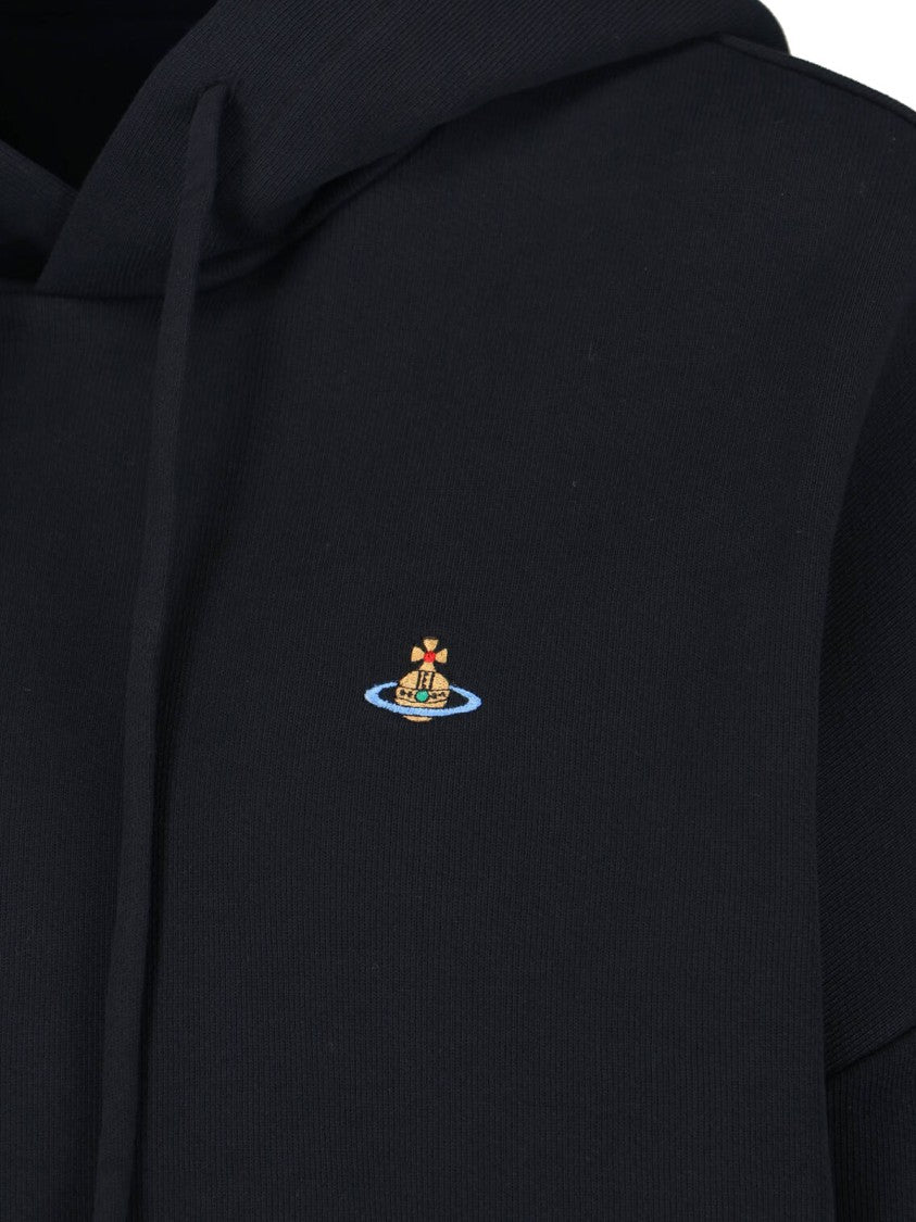 Vivienne Westwood Black Ashton Cotton Hooded Sweatshirt