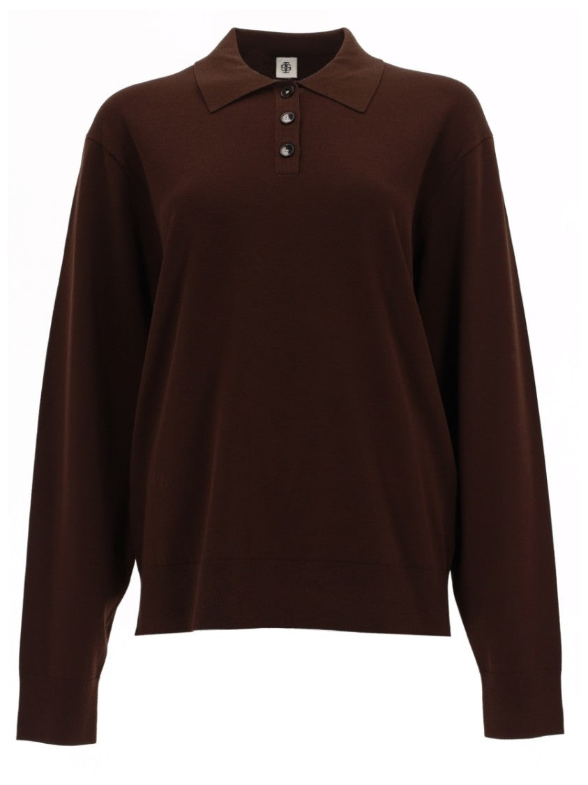 The Garment Madison Deep Brown Viscose Polo Shirt