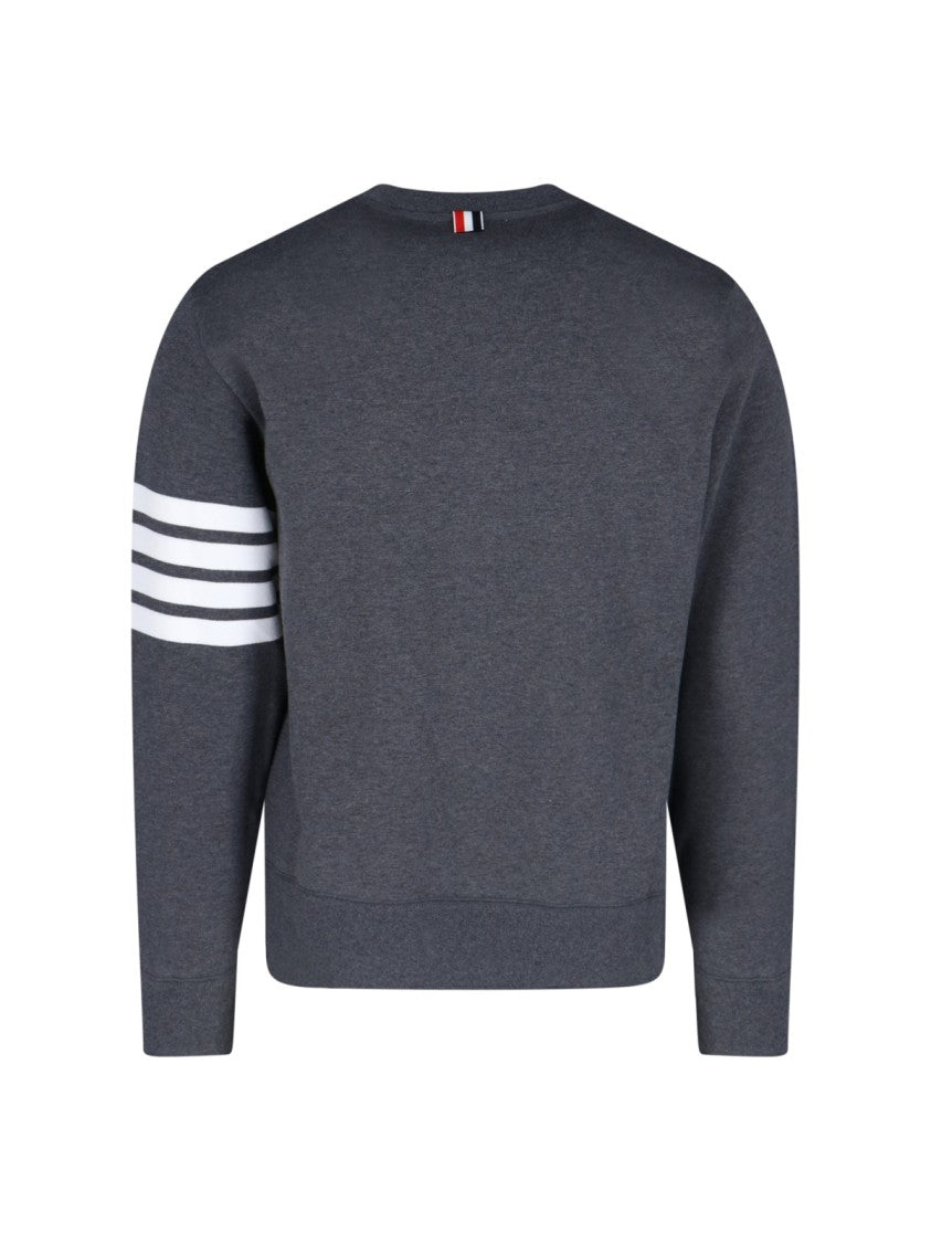 Thom Browne "Loopback 4-Bar" Crewneck Sweatshirt
