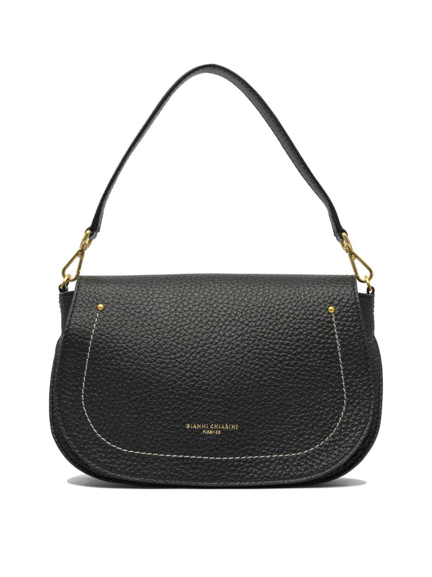 Gianni Chiarini Black Leather Shoulder Bag
