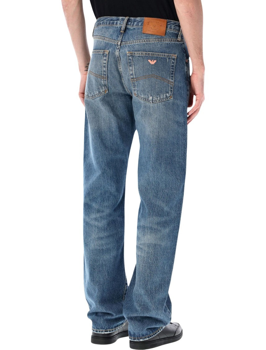 Emporio Armani Relaxed Five Pocket Denim Jeans