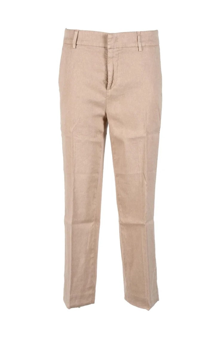 Dondup Tailored Straight-Leg Trousers With Mid-Rise Waist
