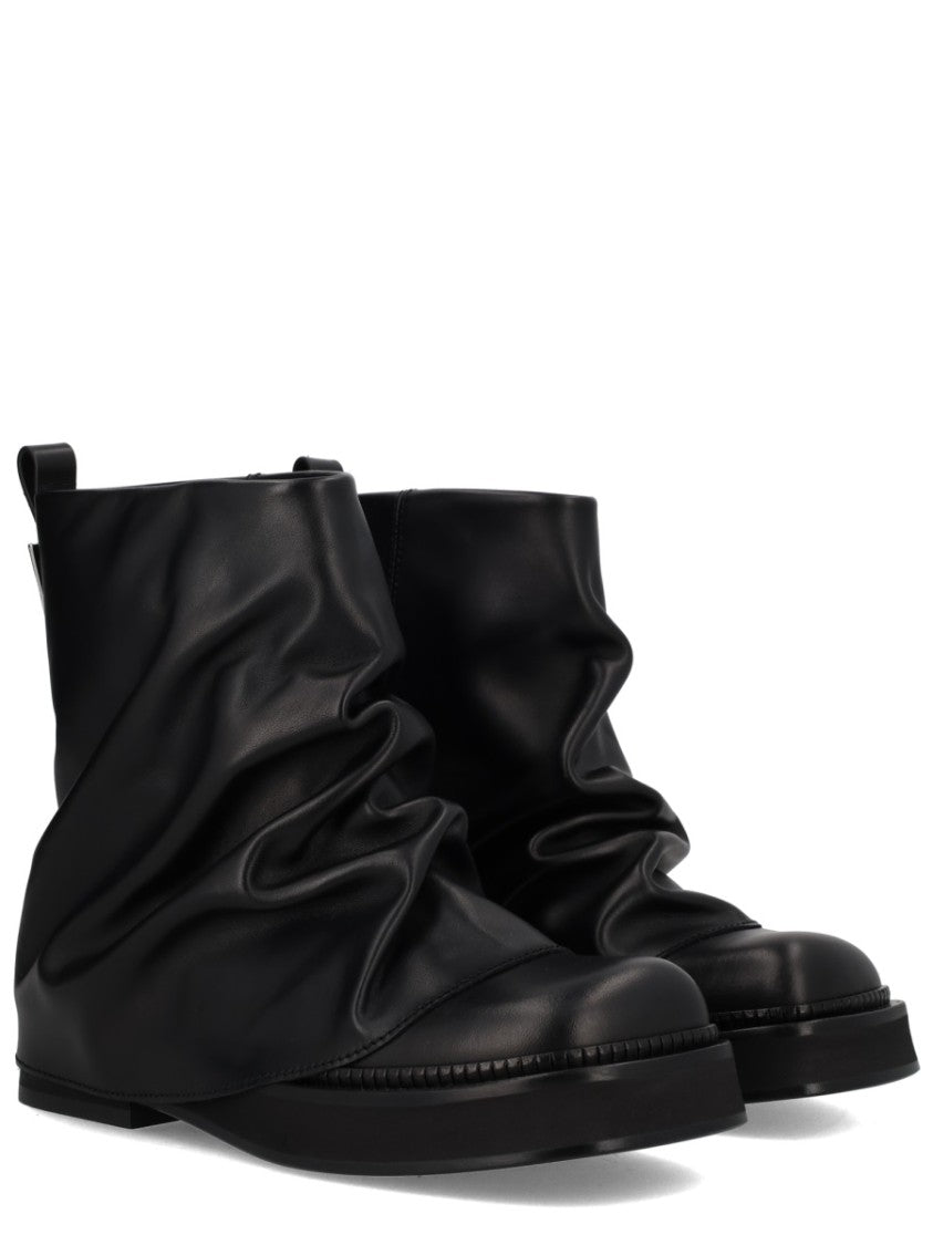 The Attico Combat Mini Robin Ruched Boots