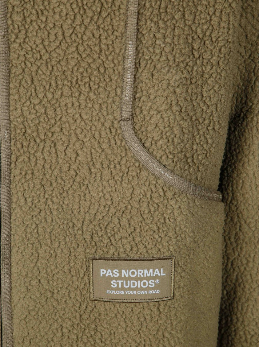 Pas Normal Studios Off-Race Pile High Collar Textured Fleece Jacket
