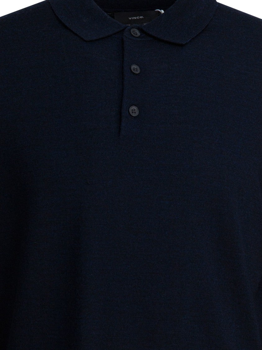 Vince Merino Wool Polo Shirt