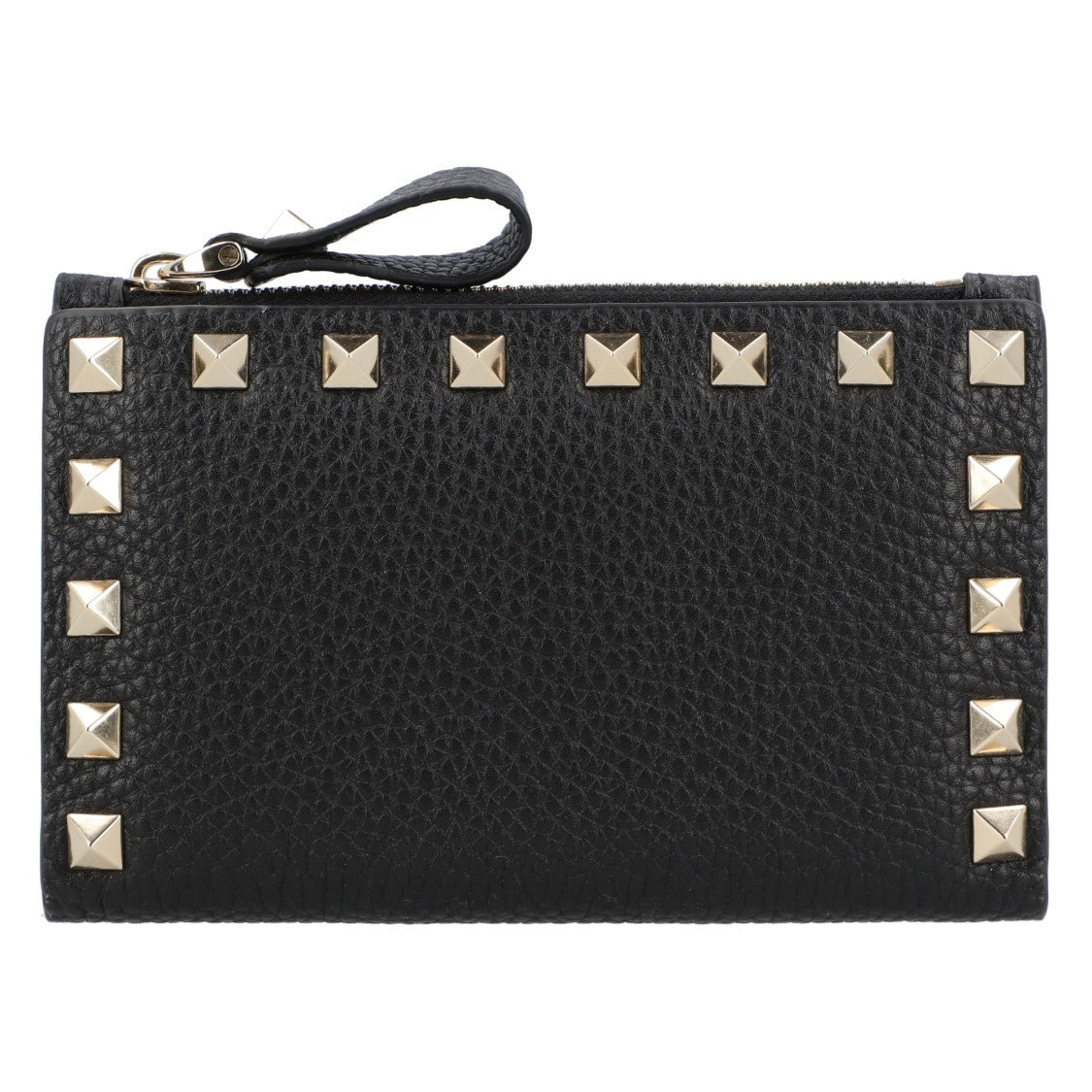 Valentino Rockstud Zipper Coin Card Holder