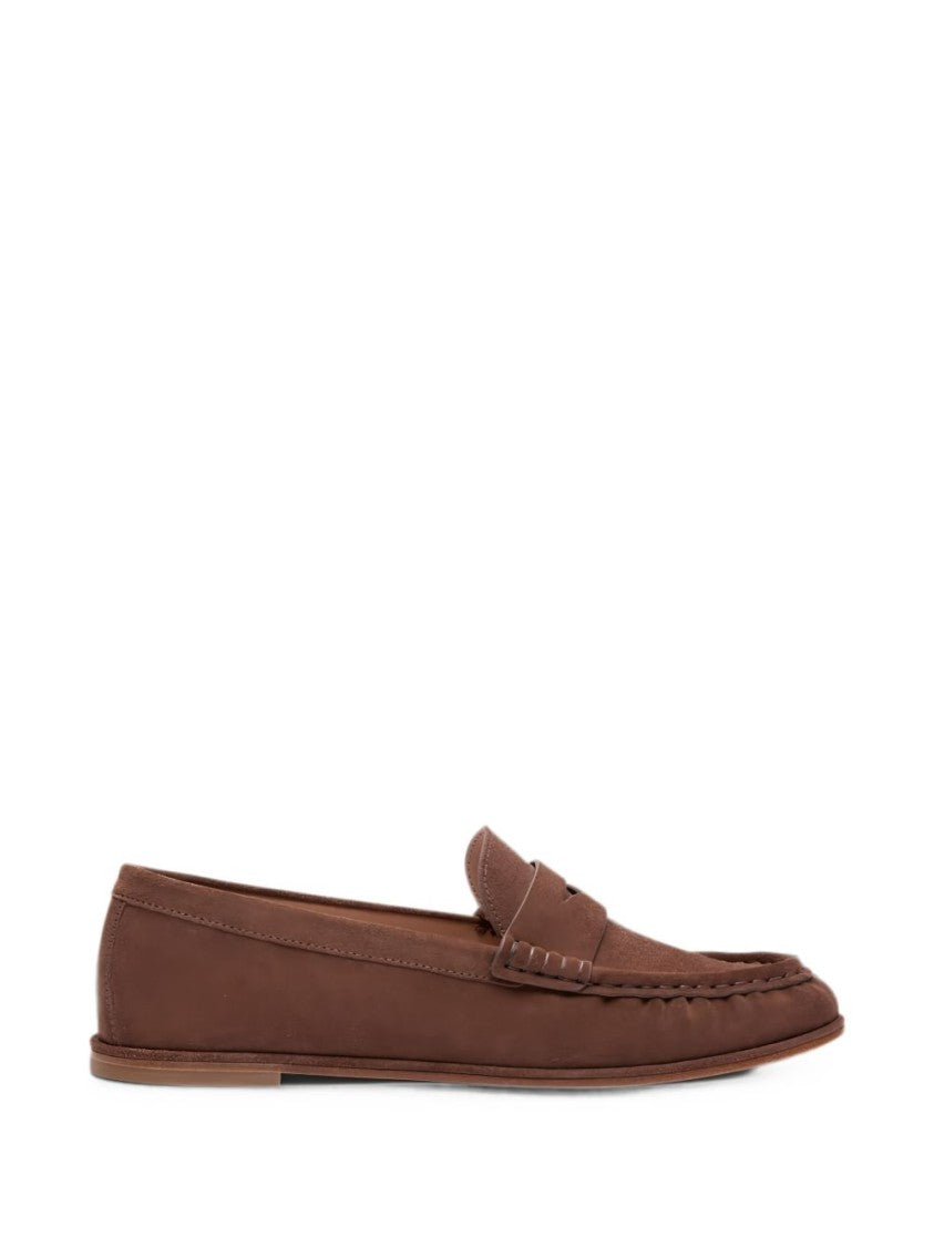 Stuart Weitzman Black Classic Loafer Penny Strap Flats