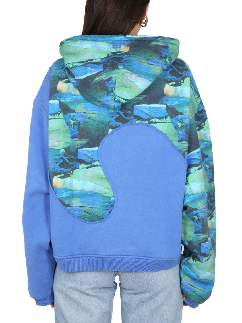 Erl Relaxed-Fit Hoodie With Front Print