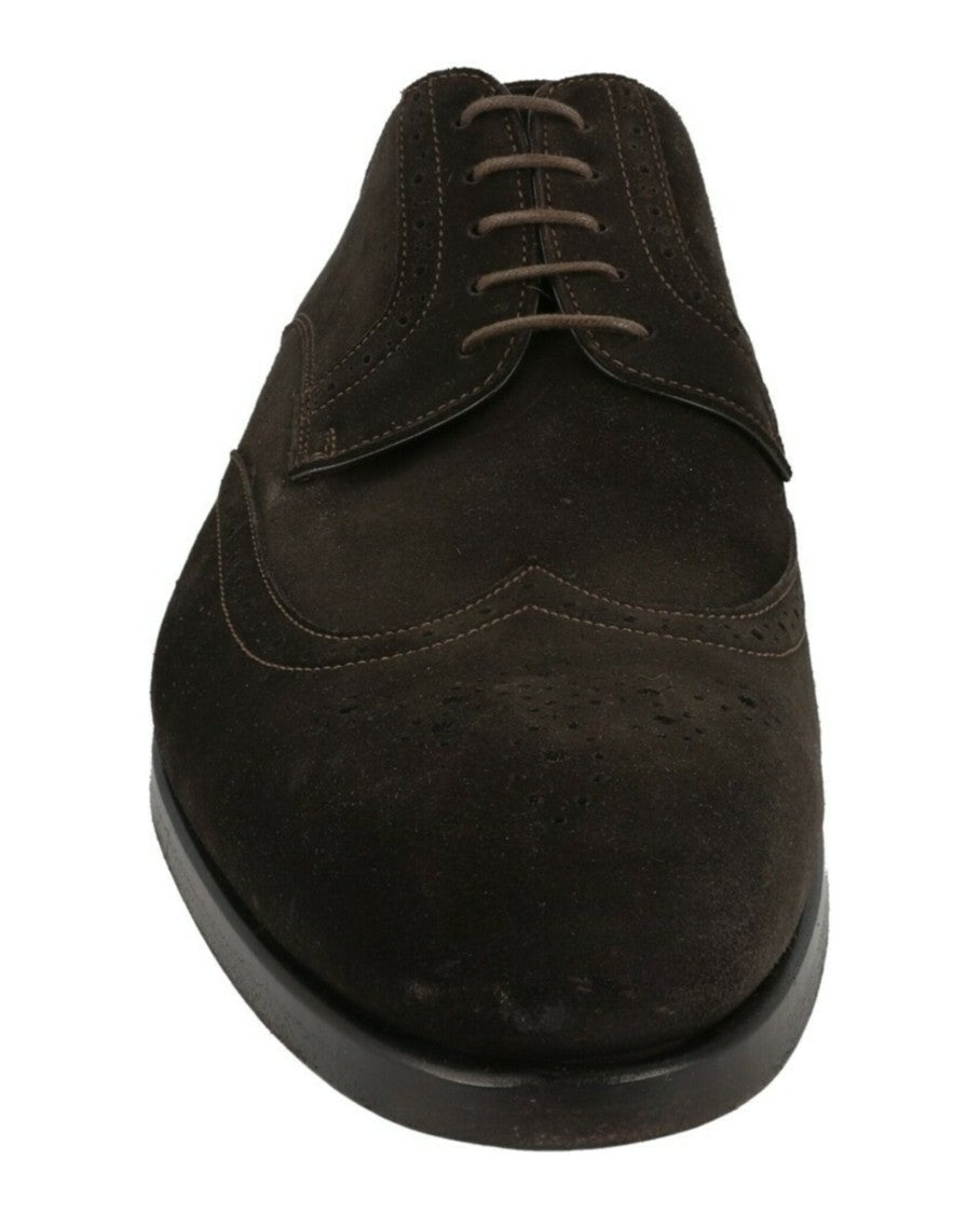 Brioni Blücher Brók Suede Wingtip Brogue Shoes