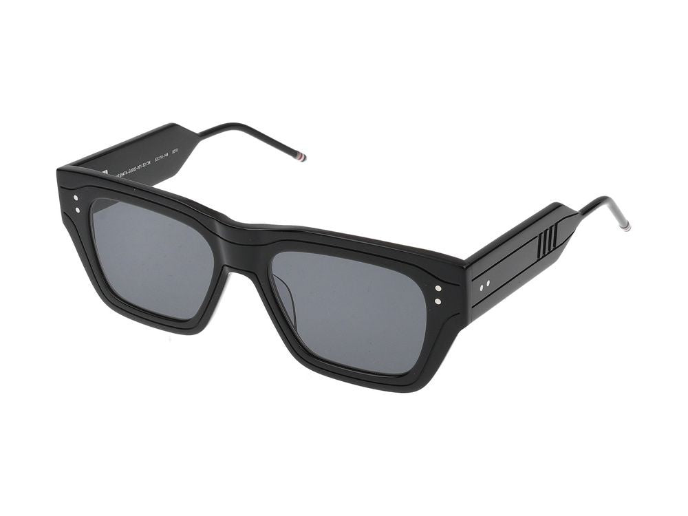 Thom Browne Rectangular Frame Sunglasses With Streamlined Titanium Temples