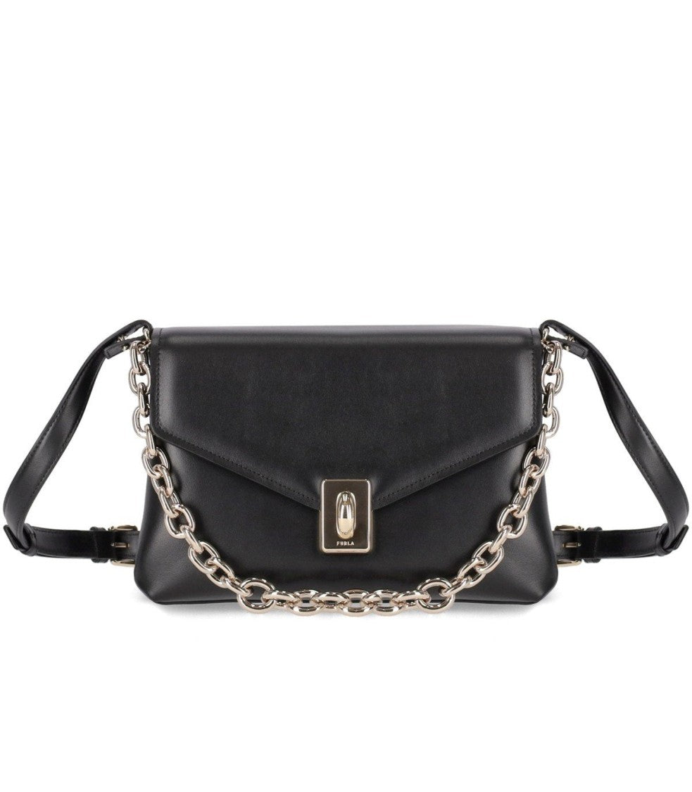 Furla Meridiana M Black Crossbody Bag