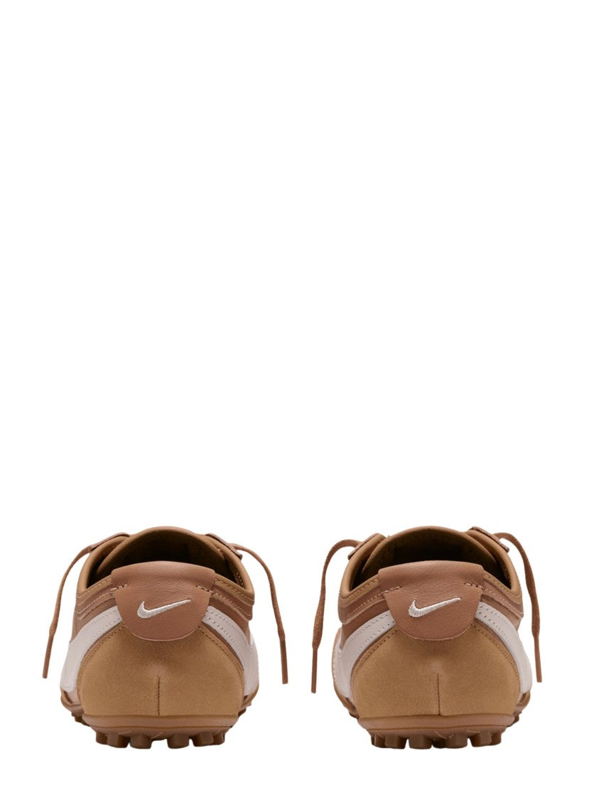 Nike Brown Low-Profile Textured Sole Leather Sneakers