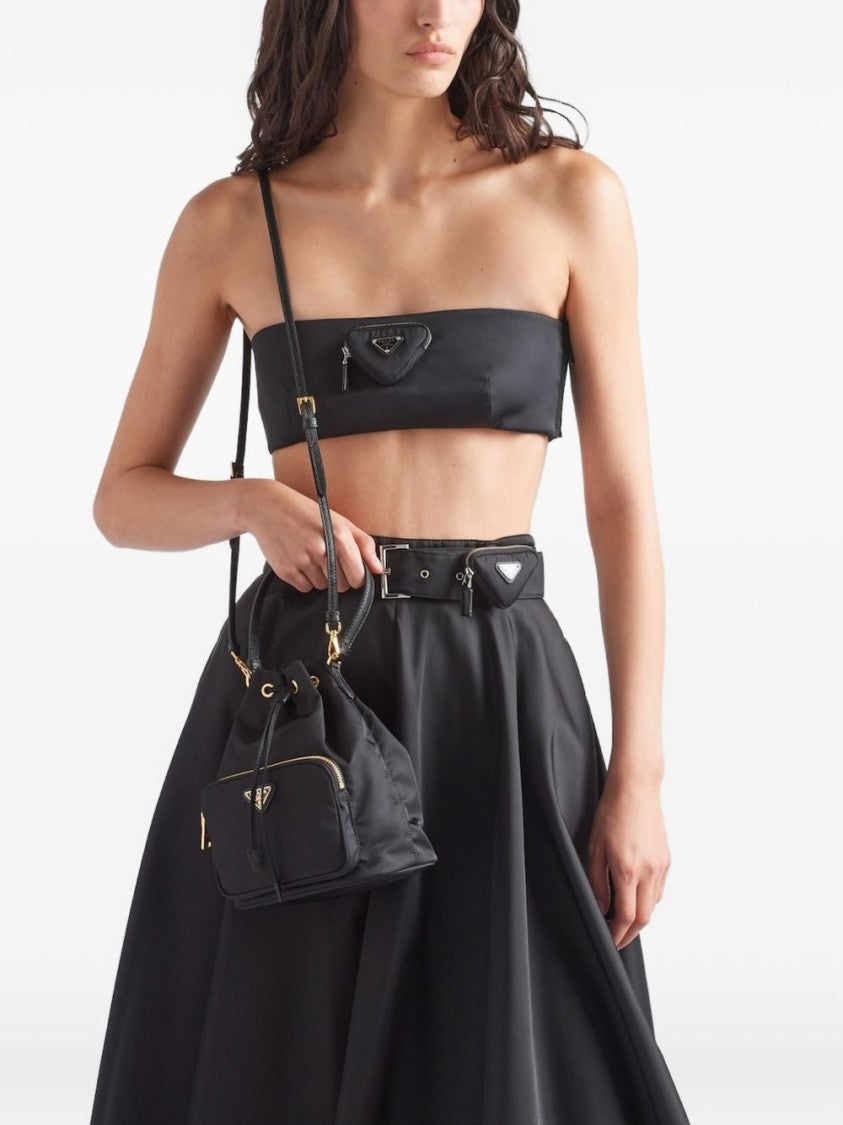 Prada Black Prada Duet Re-Nylon Bucket Bag