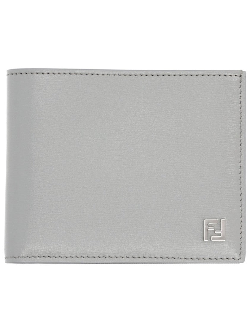 Fendi Squared Ff Rectangular Calf Leather Wallet