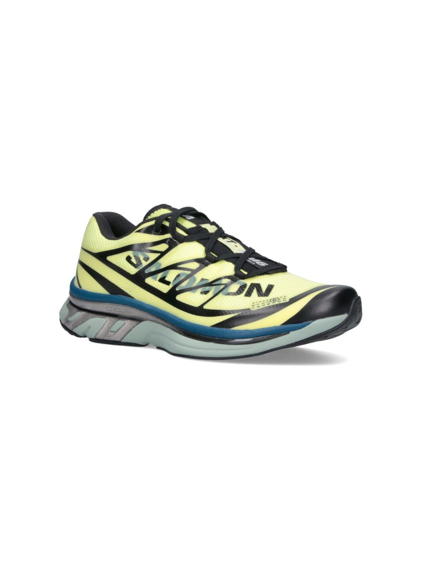 Mm6 By Maison Margiela Yellow Graphic Accent Multi-Layered Sneakers